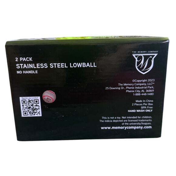 Seattle Mariners 2 Pack Stainless Steel Lowball Cup Blue Green - Picture 3 of 3